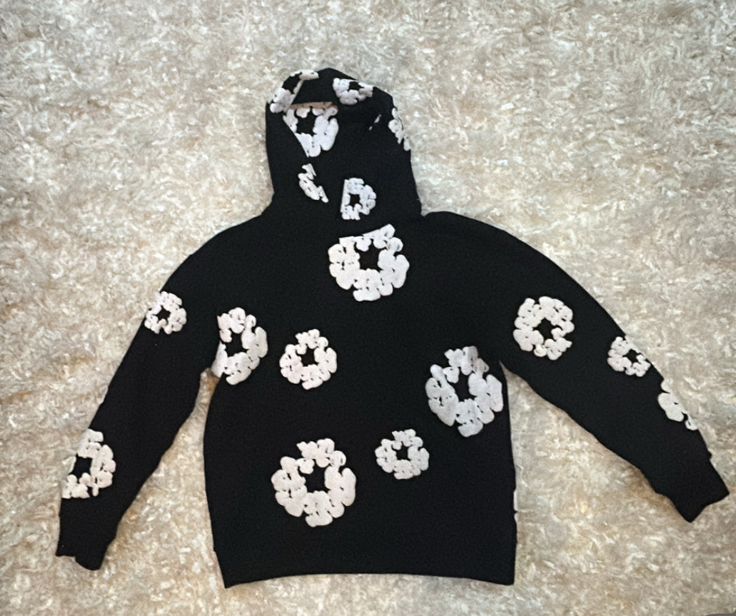 Denim Tears The Cotton Wreath Sweatshirt | Black